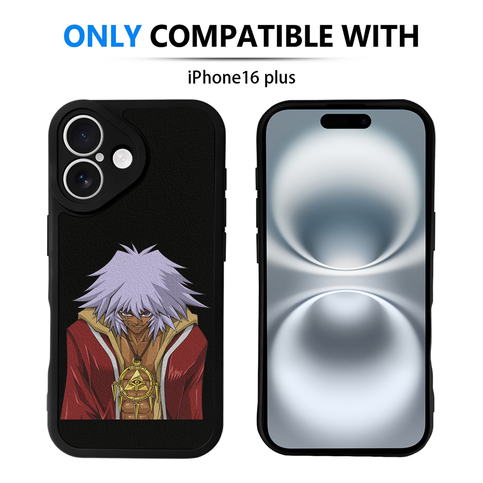 遊☆戯☆王 Yu-Gi-Oh! 【iPhone 16シリーズ対応】シリコンスマホケース（レザー調） 材質：シリコン